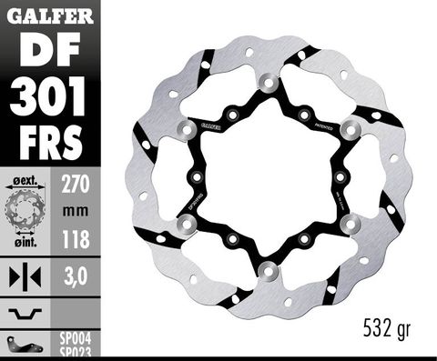 DF301FRS OVERSIZE RACE ROTOR