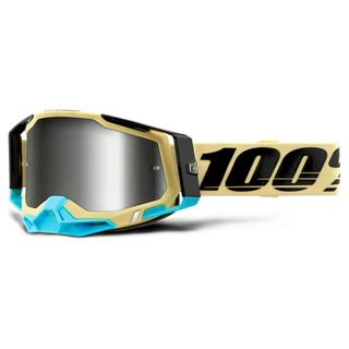 100% Racecraft2 Goggle Airblast Mirror Silver Lens