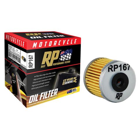 Race Performance Motorcycle Oil Filter - Rp167