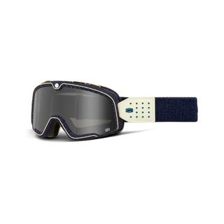 100% Barstow Goggle Denim - Dark Smoke Lens