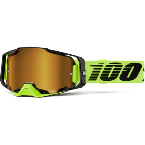 ONE-50005-00032 ARMEGA Goggle Neon Yel-Mirror Gold Lens