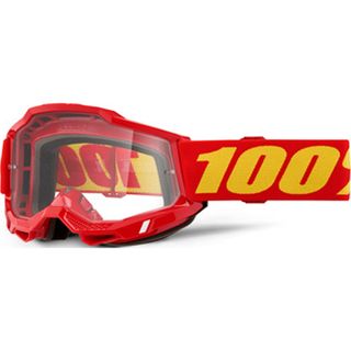 100% ACCURI 2 Goggle Red - Clear Lens