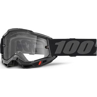 100% Accuri 2 Enduro Moto Goggle Blk-Clear Lens