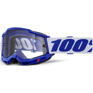 100% Accuri 2 Enduro Moto Goggle Blue-Clear Lens