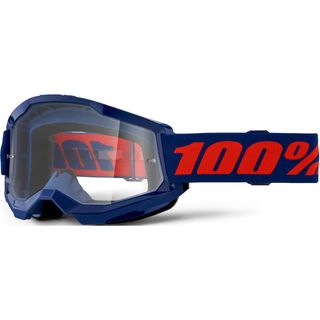100% STRATA 2 Goggle Navy - Clear Lens
