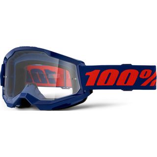 100% Strata2 Goggle Navy - Clear Lens