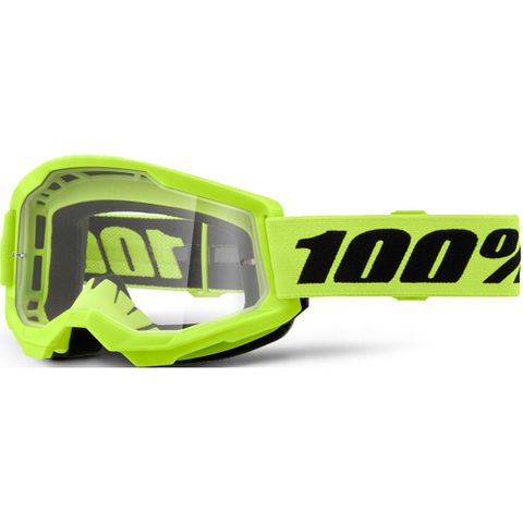 ONE-50027-00016 STRATA 2 Goggle Neon Yellow - Clear Lens