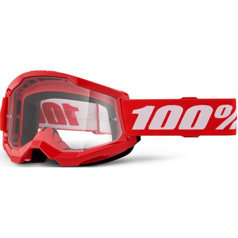 ONE-50027-00018 STRATA 2 Goggle Red - Clear Lens