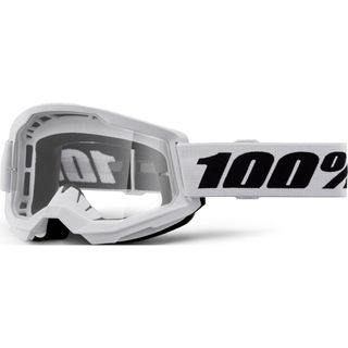 100% STRATA 2 Goggle White - Clear Lens