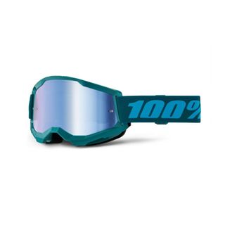 100% Strata2 Goggle Stone - Mirror Blue Lens