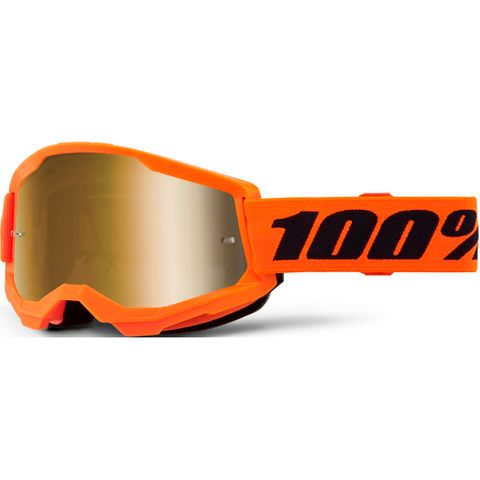 ONE-50028-00015 STRATA 2 Goggle Neon Org-Mir Gold Lens