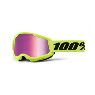 100% Strata2 JUNIOR Goggle Neon Yel