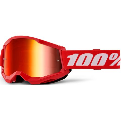 ONE-50032-00012 STRATA 2 Youth Goggle Red-Mir Lens