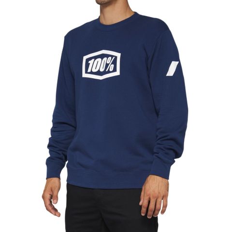 ONE-20026-00015 ICON PULLOVER CREWNECK FLEECE NAVY S