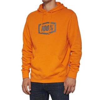 ONE-20029-00021 ICON PULLOVER HOODIE FLEECE ORANGE M