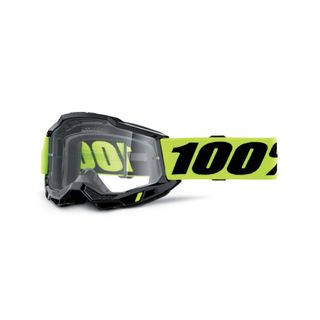 100% Accuri 2 OTG Goggle Neon Yellow - Clear Lens