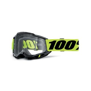 100% ACCURI 2 OTG Goggle Neon Yellow - Clear Lens