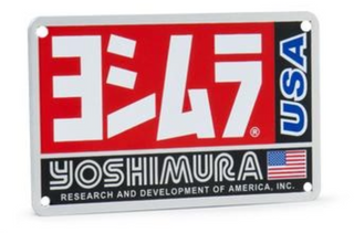 YO-AC104WS YOSHIMURA MUFFLER NAMEPLATE RS3