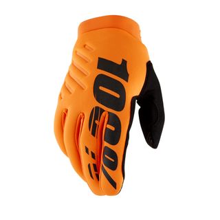 ONE-10003-00011 BRISKER GLOVE  fluo ORG / BLACK    MED