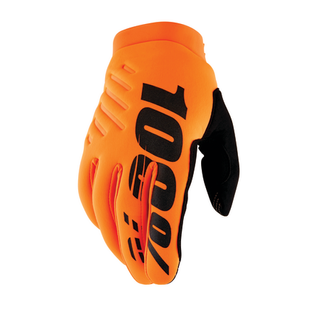 100% Brisker Gloves Fluo Orange/Black