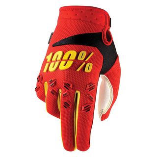 100% Airmatic Red Gloves