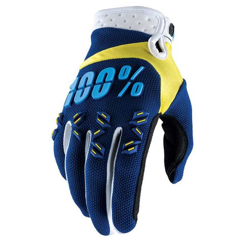 ONE-10004-072-10 AIRMATIC GLOVE NAVY/YELLOW SM