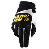 100% Airmatic Yellow/Black Gloves