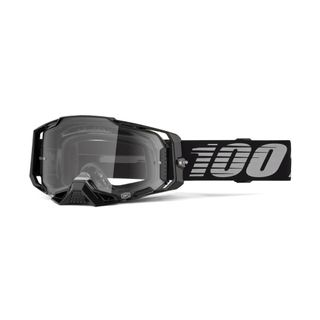 100% ARMEGA Goggle Black - Clear Lens