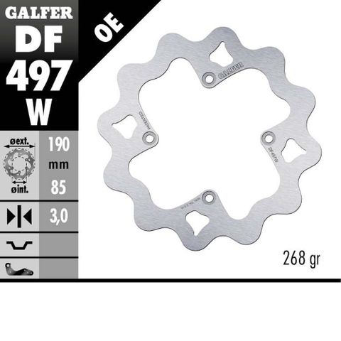 DF497W Galfer DISC W FIXED YZ 85 (FRONT)