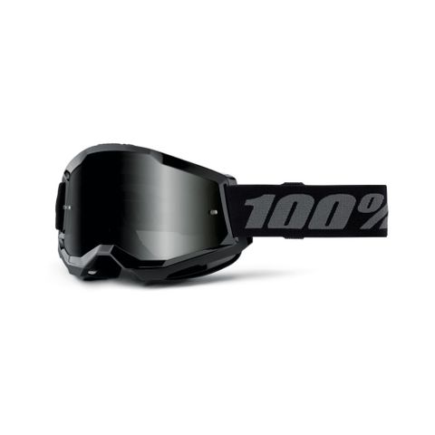 100% Strata2 SAND Goggle Black - Smoke Lens