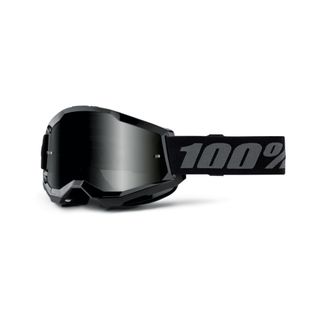 100% STRATA 2 SAND Goggle Black - Smoke Lens