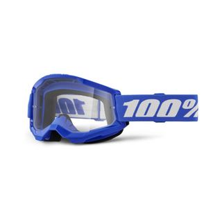 100% Strata2 JUNIOR Goggle Blue - Clear Lens