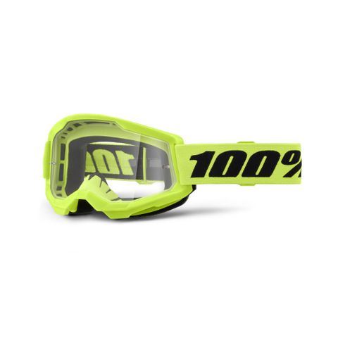 100% STRATA 2 JUNIOR Goggle Neon Yel-Cl Len