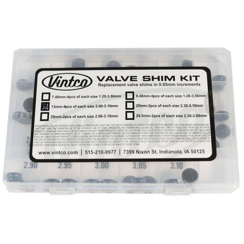 VIN-13SHIMKIT 13mm SHIM KIT 2.00 - 3.10mm