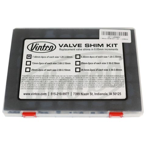 VIN-7.48SHIMKIT 7.48mm SHIM KIT 1.20 - 3.50mm