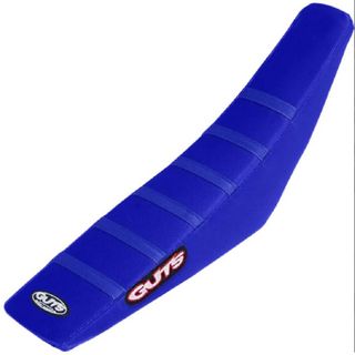 GUTS - YAMAHA STOCK HEIGHT RIBBED SEAT COVER - YZ BLUE RIBS YZ BLUE SIDES YZ BLUE TOP