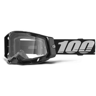 100% Racecraft 2 GOGGLE BLACK CLEAR LENS