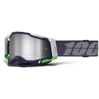 100% Racecraft 2 GOGGLE KARKOV MIRROR SILVER LENS