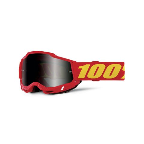 100% Accuri 2 SAND Goggle Red - Smoke Lens