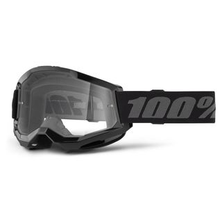 100% Strata2 JUNIOR Goggle Blk - Clear Lens