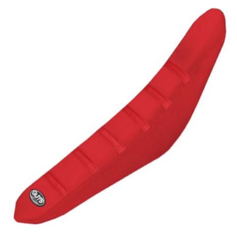 GUTS - HONDA TALL HEIGHT RIBBED SEAT COVER - RED RIBS RED SIDES RED TOP