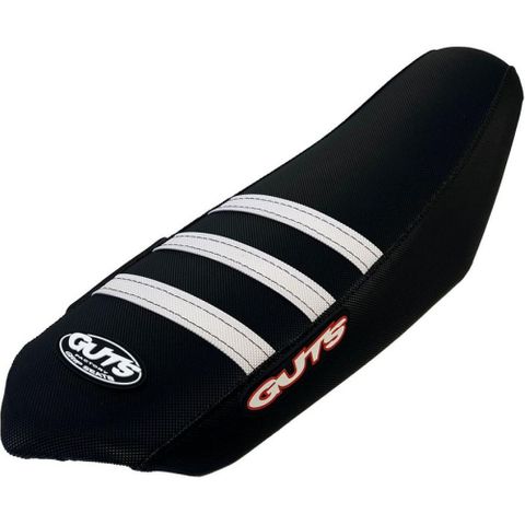 Guts Racing Talaria Gripper Ribbed White/Black/Black Seat Cover