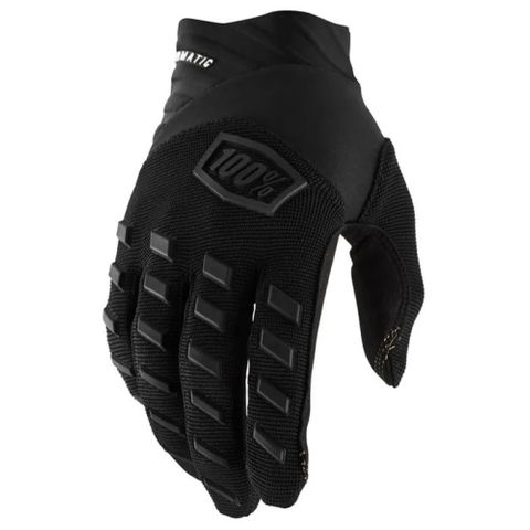 100% Airmatic Black/Charcoal Gloves