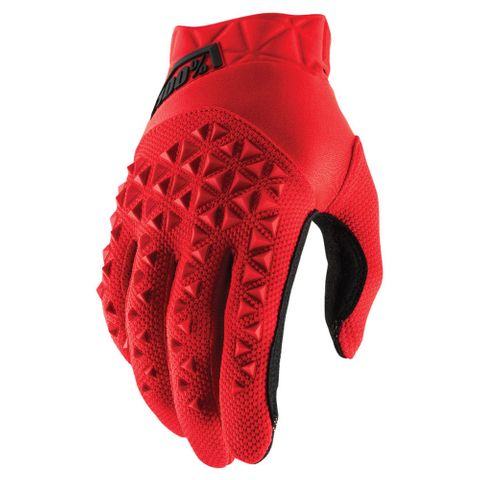 ONE-10012-013-12 AIRMATIC GLOVE RED/BLACK LG