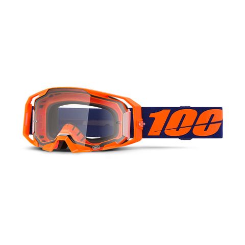 ONE-50059-00003 ARMATIC Goggle Neon orange - Clear Lens