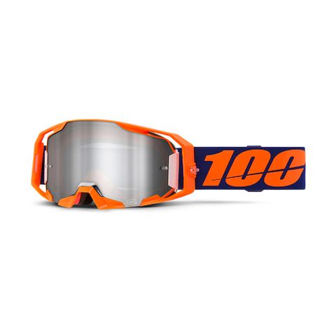 ONE-50060-00003 ARMATIC Goggle Neon Orange - Mirror Silv