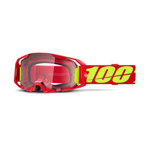 ONE-50059-00005 ARMATIC Goggle Red - Clear Lens