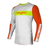 2250090-181-2XL 25.1 VOX FRACTURE JERSEY WHT/FLO ORG 2XL