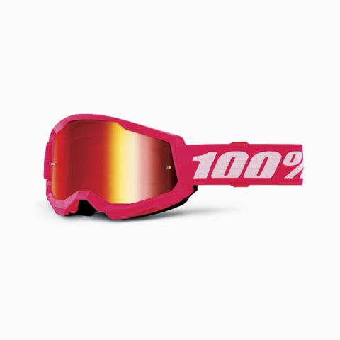 ONE-50032-00011 STRATA 2 JUNIOR Goggle Pink-Mir Red Lens