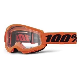 100% STRATA 2 JUNIOR Goggle Neon Org-Cl Len